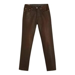 Levi’s 501 ($128) Original Coated Straight-Leg Jeans In Pay Day Brown